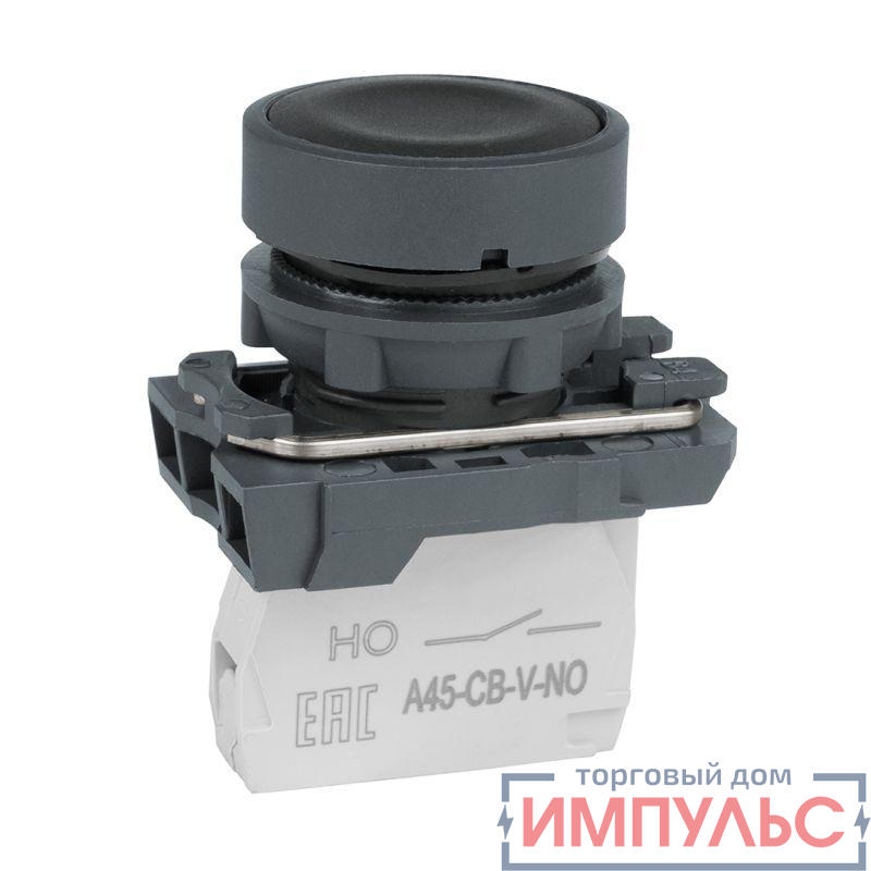 Кнопка OptiSignal D22 C5-P-210 черн. пластик 1НО XB5AA21 КЭАЗ 332180