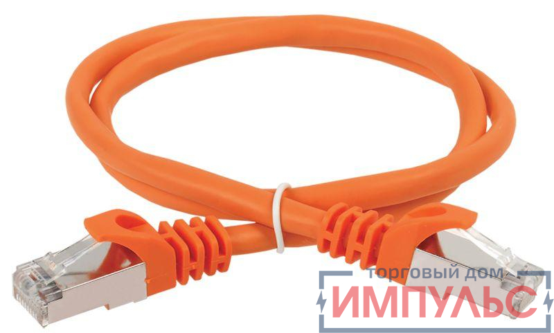 Патч-корд кат.6 FTP PVC 0.5м оранж. ITK PC07-C6F-05M
