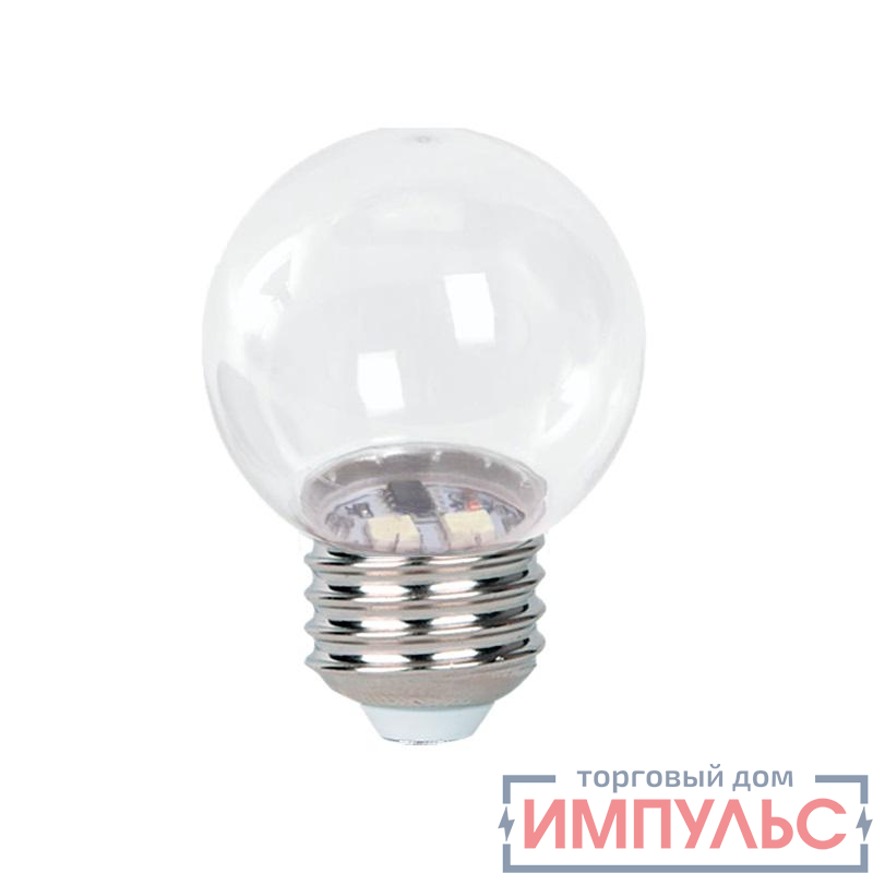 Лампа светодиодная PLED-ECO 3Вт G45 шар 2700К тепл. бел. CLEAR E27 для Белт-лайт Pro JazzWay 5058279