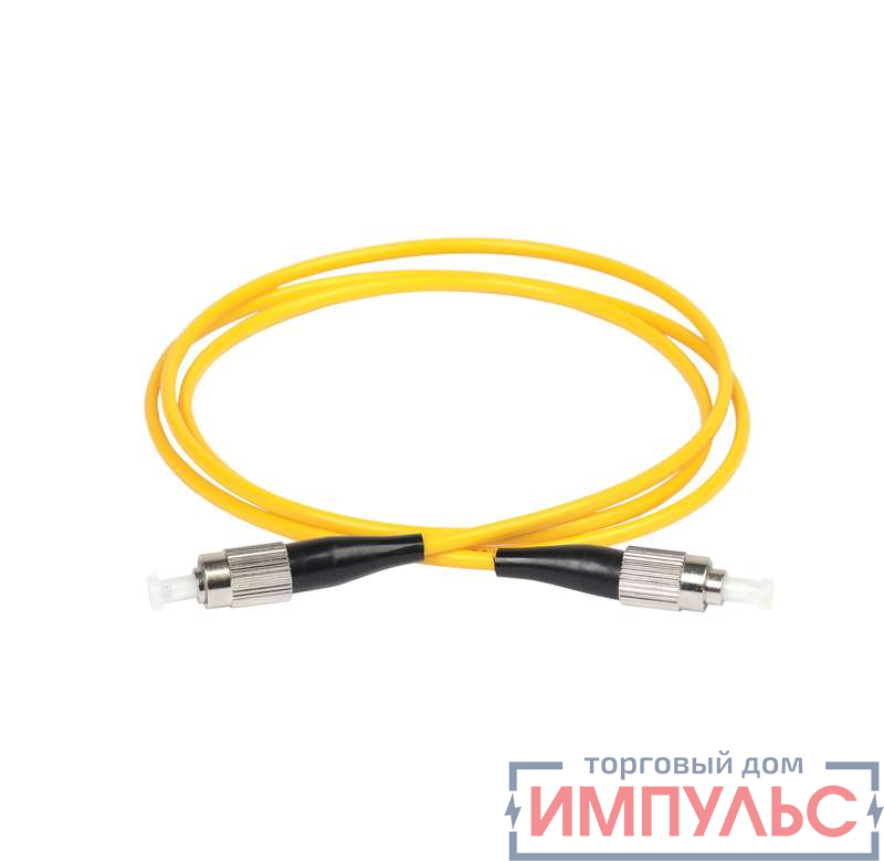 Патч-корд оптический коммутационный соединительный для одномодового кабеля (SM); 9/125 (OS2); FC/UPC-FC/UPC; одинарного исполнения (Simplex); LSZH; (дл.1м) ITK FPC09-FCU-FCU-C1L-1M