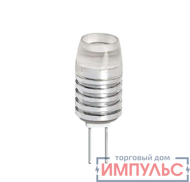 Лампа светодиодная PLED-G4 1.5Вт капсульная 3000К тепл. бел. G4 90лм 12В JazzWay 1019479