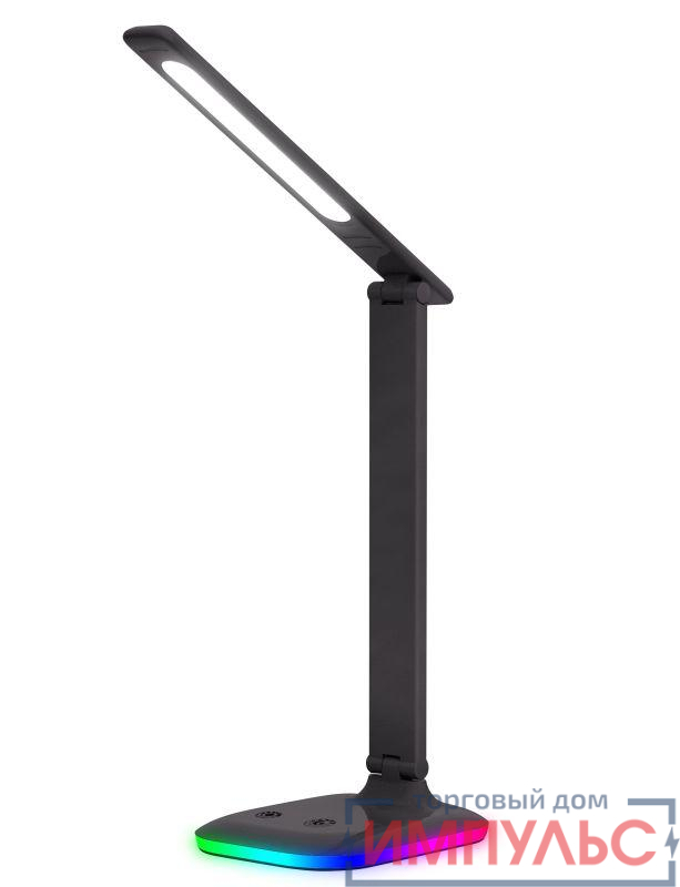 Светильник настольный UF-746 C02 LED 10Вт 3 уровня яркости ССТ RGB основание черн. Ultraflash 14477