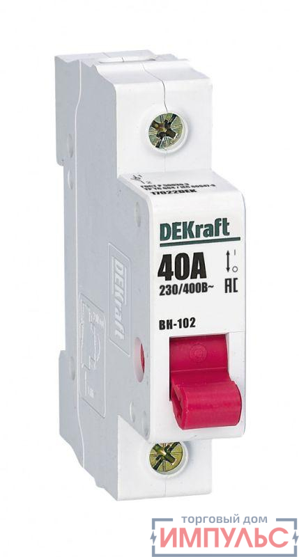 Выключатель-разъединитель 1п 40А ВН-102 DEKraft 17022DEK