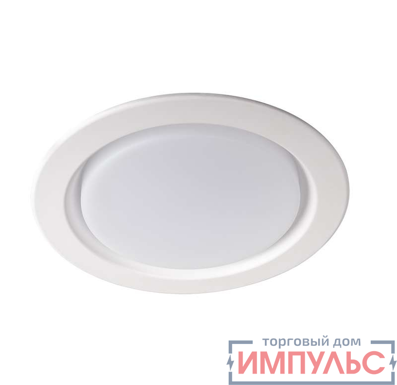 Светильник светодиодный PLED DL5 WH Downlight 18Вт 4000К IP40 ДВО встраив. JazzWay 5026469A