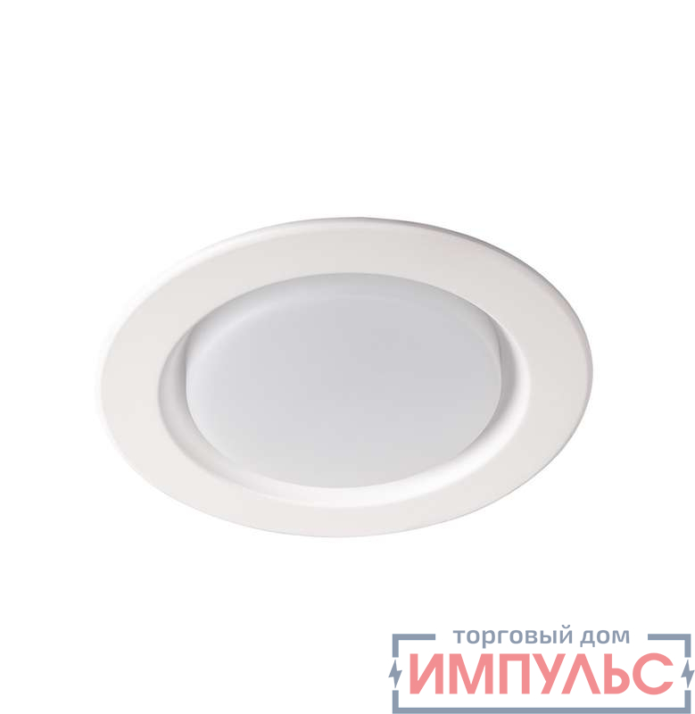 Светильник светодиодный PLED DL5 WH Downlight 12Вт 6500К IP40 ДВО встраив. JazzWay 5026445A