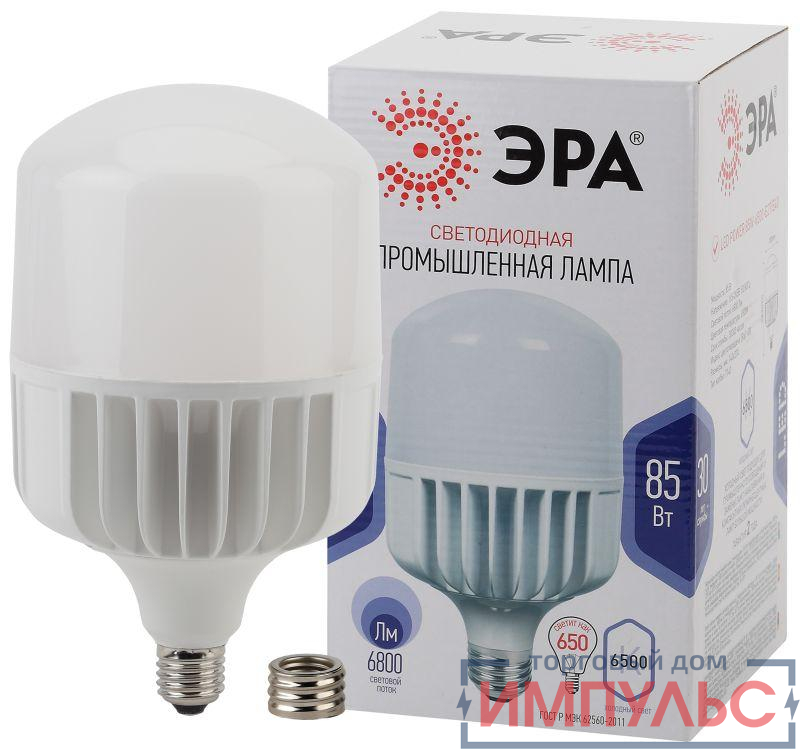 Лампа светодиодная POWER T140-85W-6500-E27/E40 ЭРА Б0032088