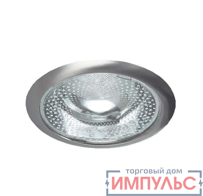 Светильник Downlight 226 03 06 2х26Вт E27 кругл. встраив. для компакт. люминисц. лампы со стеклом никель ИТАЛМАК IT8145