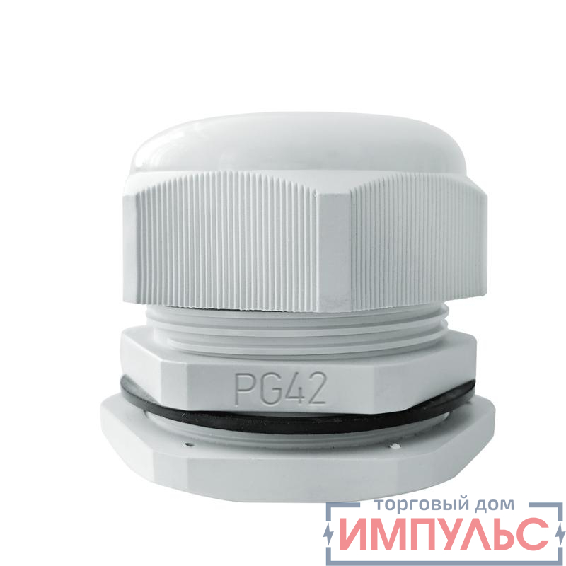 Ввод кабельный (сальник) PG-42 IP68 сер. TOKOV ELECTRIC TKE-PG-42-G