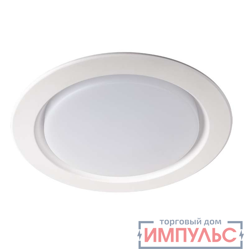 Светильник светодиодный PLED DL5 WH Downlight 24Вт 4000К IP40 2040лм ДВО встраив. JazzWay 5026506A