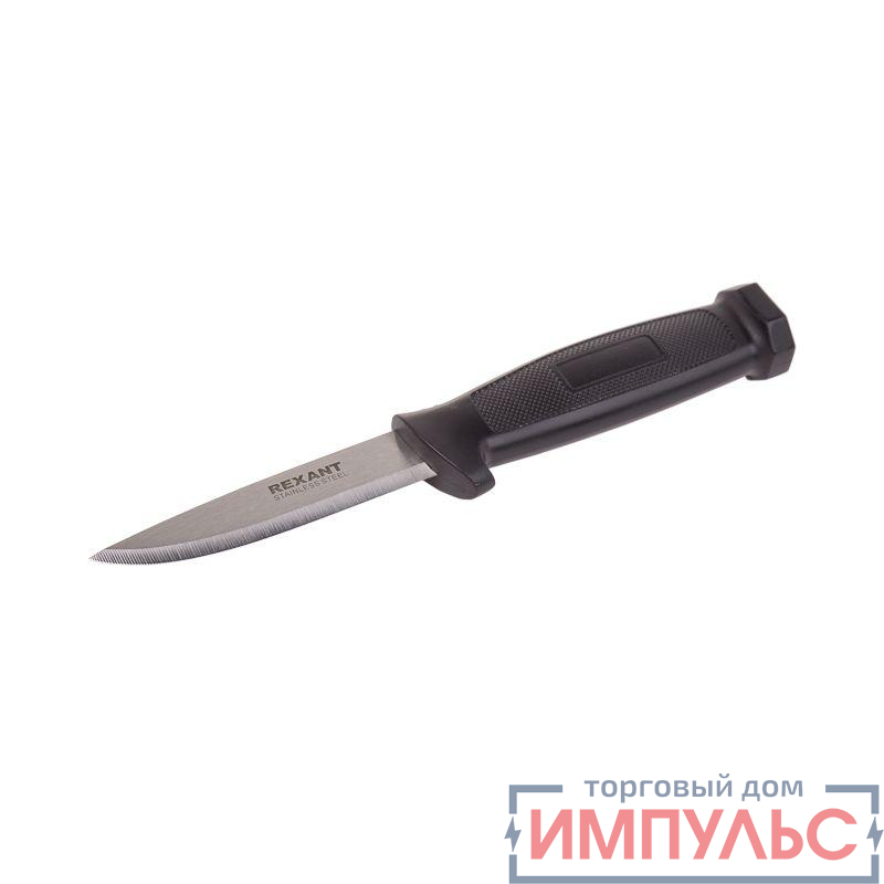 Нож строительный нержавеющая сталь лезвие 100мм Rexant 12-4923