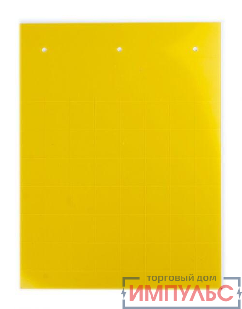 Табличка полужесткая установка в держатель для маркировки мод. оборудования ПВХ-0.5 желт. (уп.360шт) DKC TAS1715Y