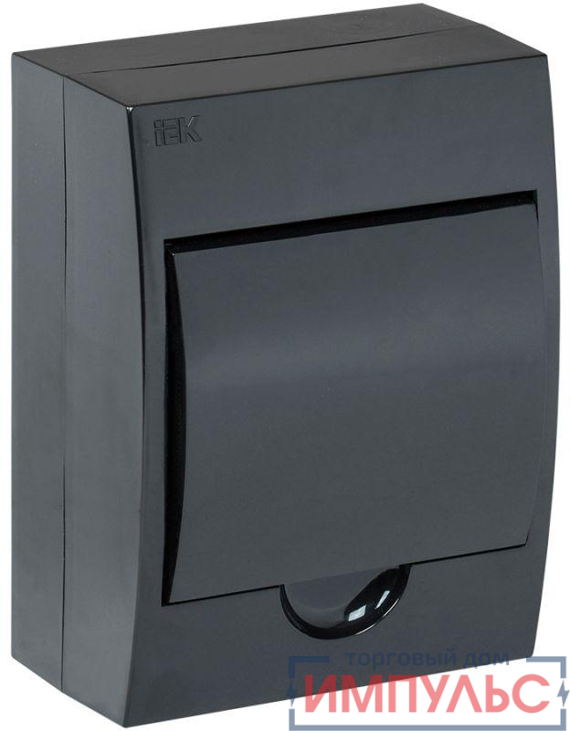 Корпус модульный пластиковый ЩРН-П-6 IP41 навесной черн. черн. дверь IEK MKP13-N-06-41-K02