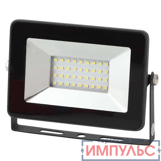 Прожектор светодиодный LPR-30-6500K SMD Eco Slim 150х110 30Вт 2700лм 6500К IP65 ЭРА Б0036382