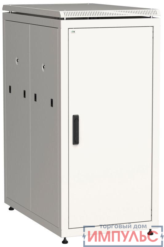 Шкаф сетевой 19дюйм  LINEA N 24U 600х1000мм металлические двери сер. ITK LN35-24U61-MM
