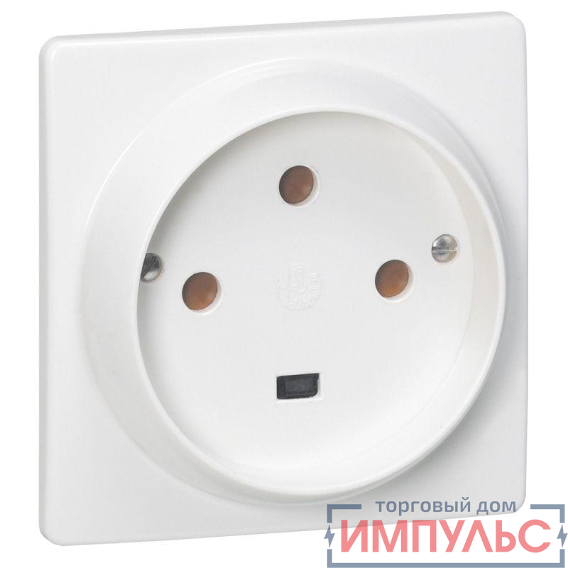 Розетка 1-м СП 32А IP20 3P+E защ. шторки боков. вход на винтах бел. Leg 055815