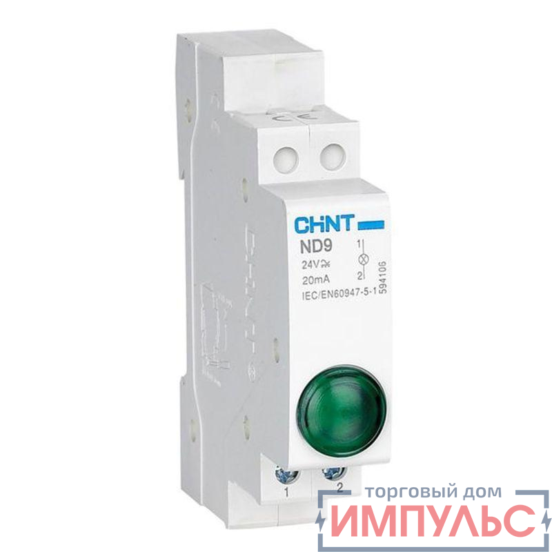 Индикатор ND9-1/w AC/DC 230В (LED) (R) бел. CHINT 594128