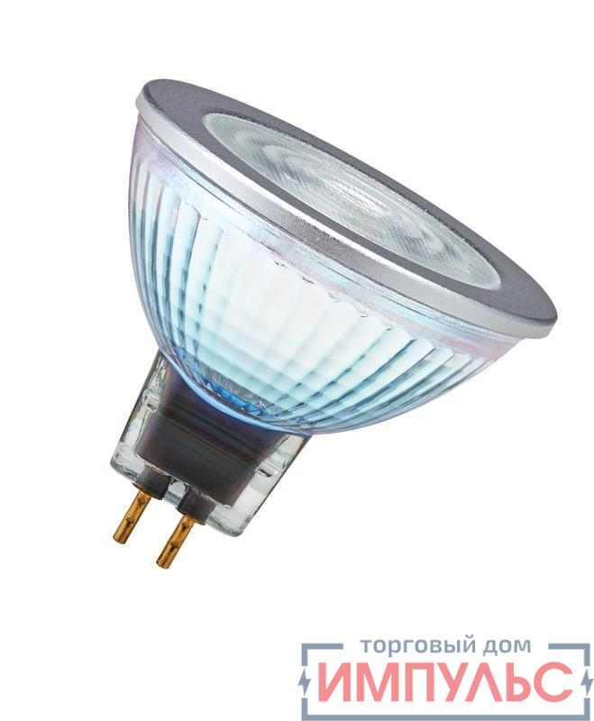 Лампа светодиодная PARATHOM PRO MR16 500лм 7.8Вт 2700К тепл. бел. GU5.3. MR16 угол пучка 36град. 12В диммир. (замена 43вт) прозр. стекло OSRAM 4058075609372