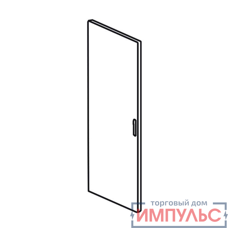 Дверь для шкафов LX3 4000 выгнутая H=975мм метал. Leg 020557