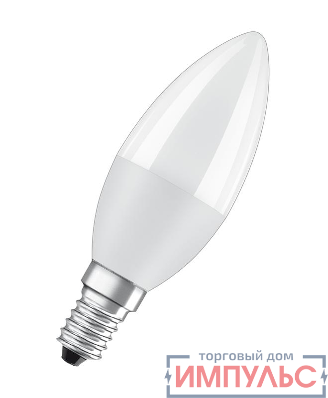 Лампа светодиодная LED Value LVCLB75 10SW/865 10Вт свеча матовая E14 230В 10х1 RU OSRAM 4058075579262