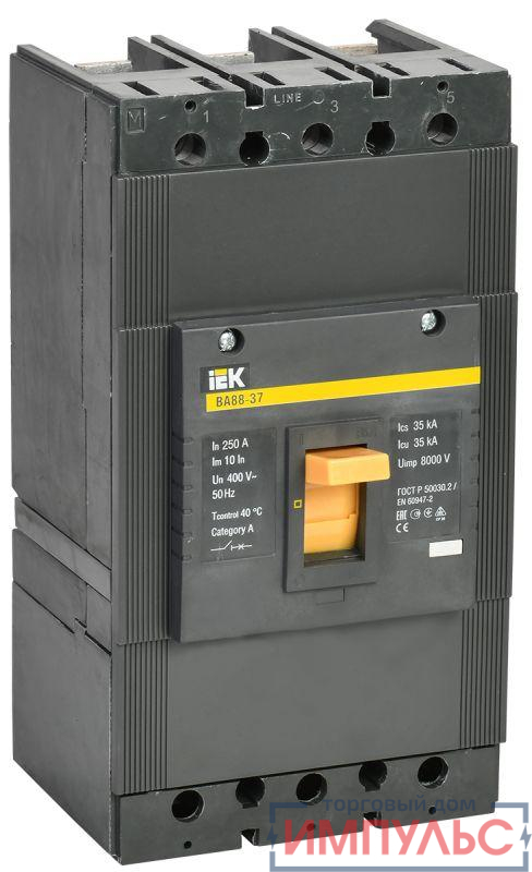 Выключатель автоматический 3п 250А 35кА ВА 88-37 IEK SVA40-3-0250