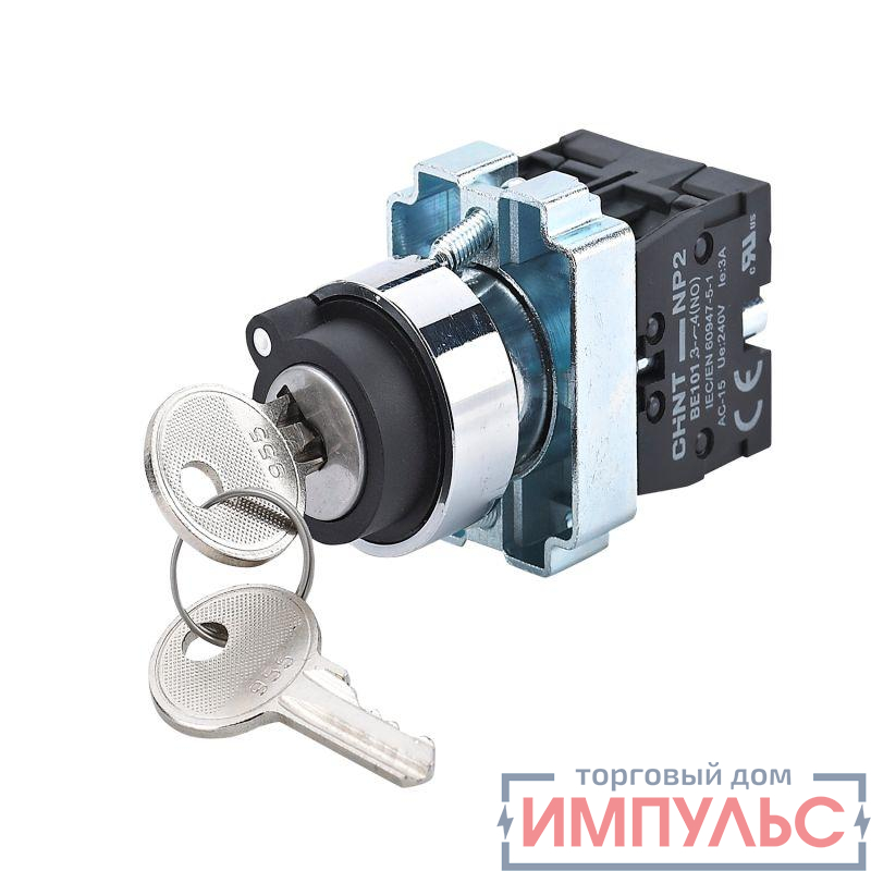 Переключатель NP2-BG33 3 положения фиксацией 2НО IP40 (R) CHINT 573989