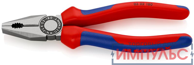 Плоскогубцы комбинированные L-180мм Knipex KN-0302180