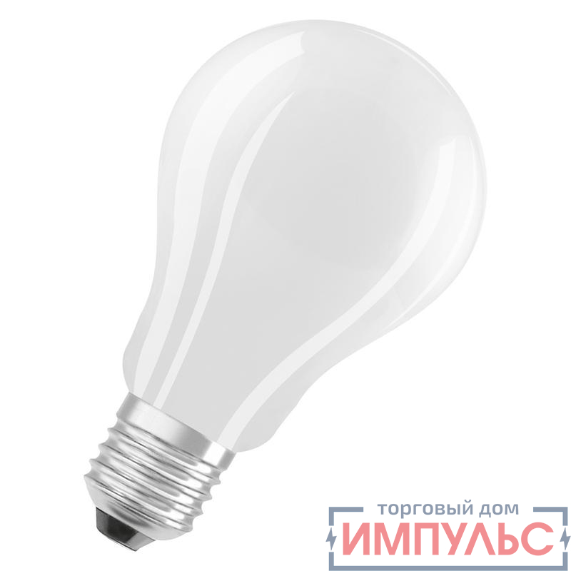 Лампа светодиодная филаментная Retrofit A 16Вт (замена 150Вт) матов. 2700К тепл. бел. E27 2500лм угол пучка 330град. 220-240В OSRAM 4058075305014