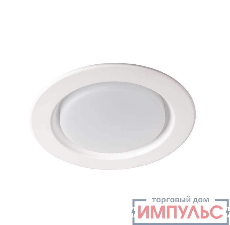 Светильник светодиодный PLED DL5 WH Downlight 12Вт 4000К IP40 ДВО встраив. JazzWay 5026421A