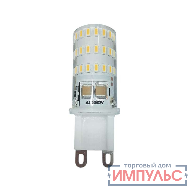 Лампа светодиодная PLED-G9 5Вт капсульная 2700К тепл. бел. G9 300лм 220-230В JazzWay 1032102B