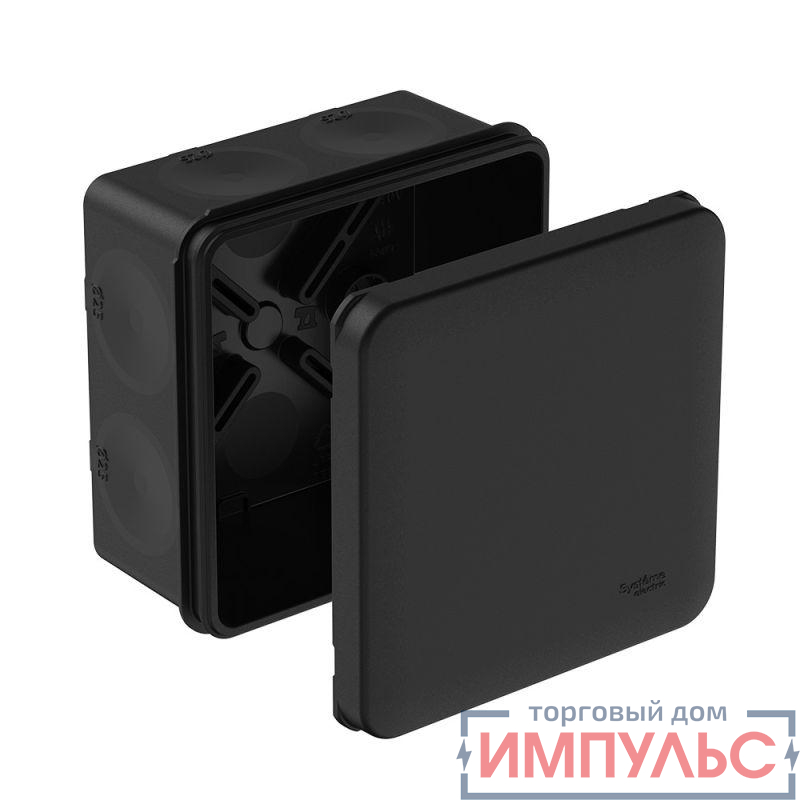 Коробка распределительная MultiBox IP66 85х85х42 DIY (со стикером) черн. SE IMT352971