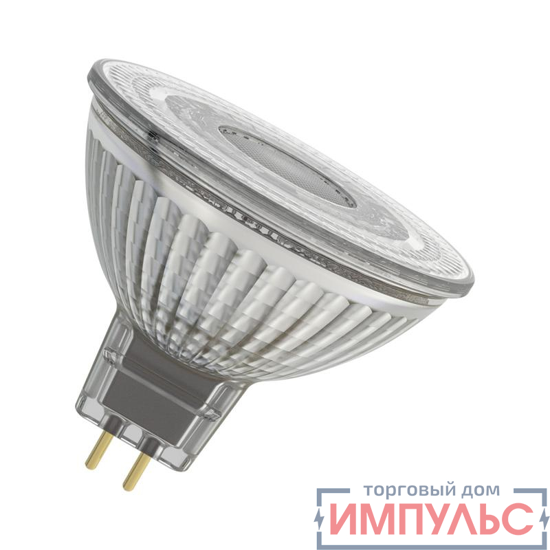 Лампа светодиодная PARATHOM MR16 621лм 8Вт 3000К тепл. бел. GU5.3. MR16 угол пучка 36град. 12В диммир. (замена 50Вт) прозр. стекло OSRAM 4058075609297