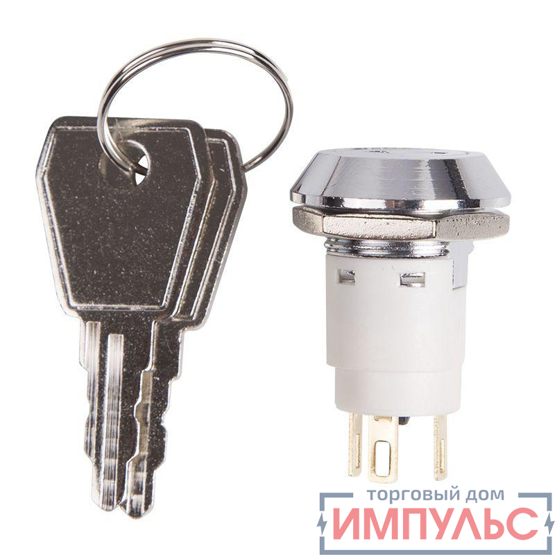 Выключатель ключ d16 250В 2А (3с) ON-ON Rexant 36-4472