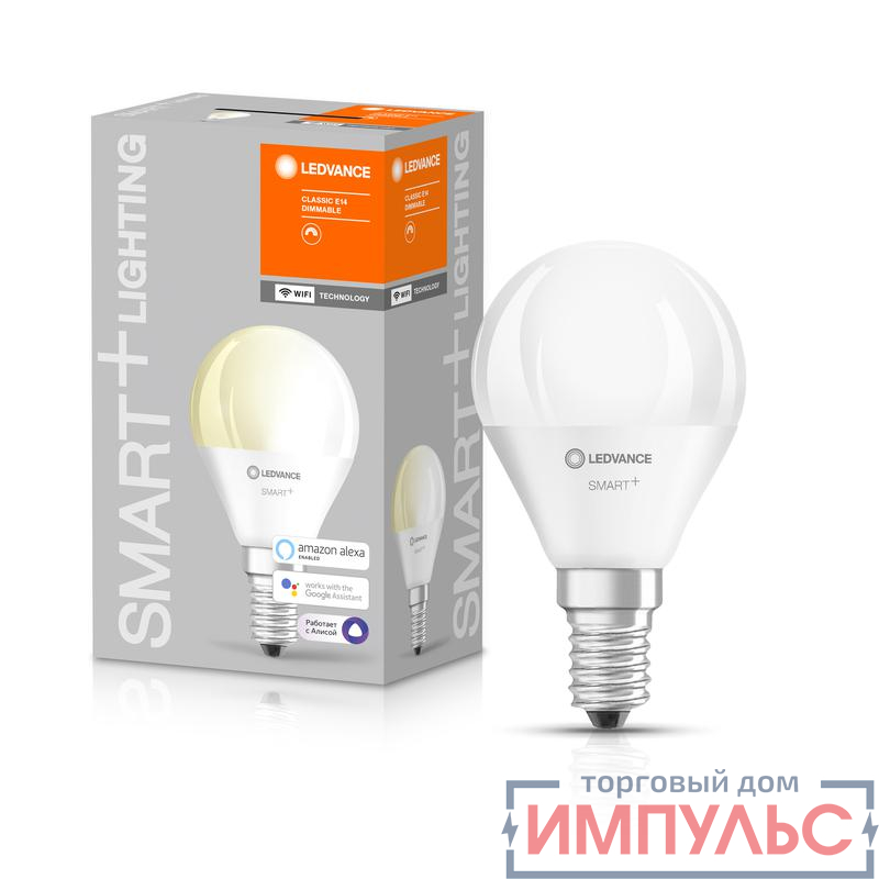 Лампа светодиодная SMART+ WiFi Mini Bulb Dimmable 40 5Вт/2700К E14 LEDVANCE 4058075485594