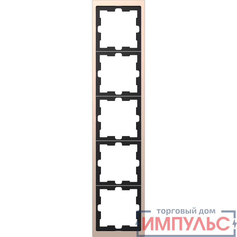 Рамка 5-м Merten D-Life SD шампань SchE MTN4050-6551