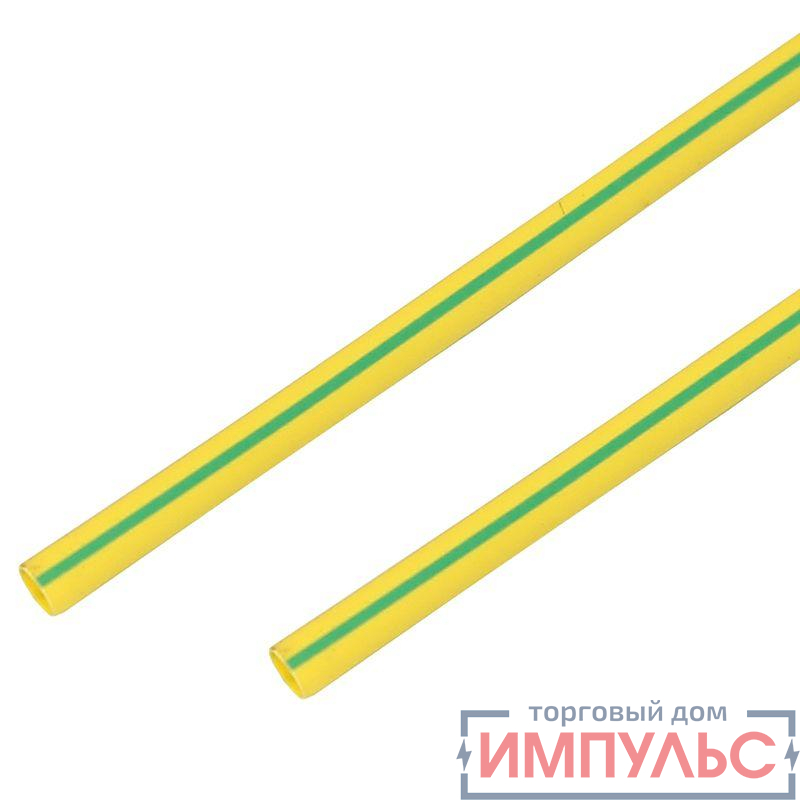 Трубка термоусадочная 14/7.0мм желт./зел. 1м (уп.50шт) PROCONNECT 55-1407