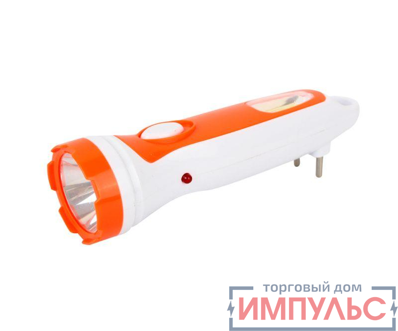 Фонарь аккумуляторный LED3860 220В бел. /оранж. 1+COB LED 2 реж. SLA пластик Ultraflash 14249