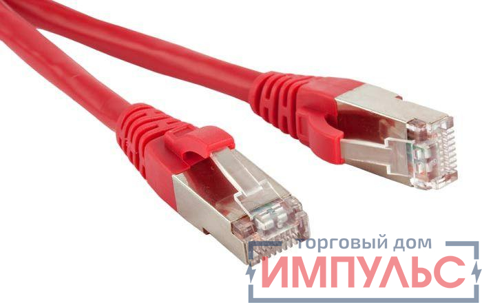 Патч-корд кат.5E F/UTP экранир. LSZH PC-LPM-STP-RJ45-RJ45-C5e-1M-LSZH-RD 1м красн. Hyperline 30961