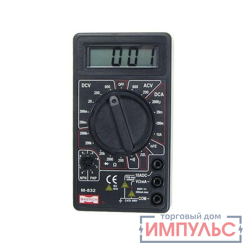 Мультиметр портативный M832 Mastech 13-2003