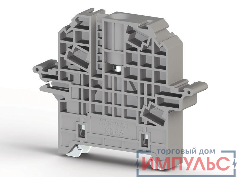 Упор на DIN-рейку MR35 высокий с возм.устан. крышки и опломбировки сер. KD 6А Klemsan 495109