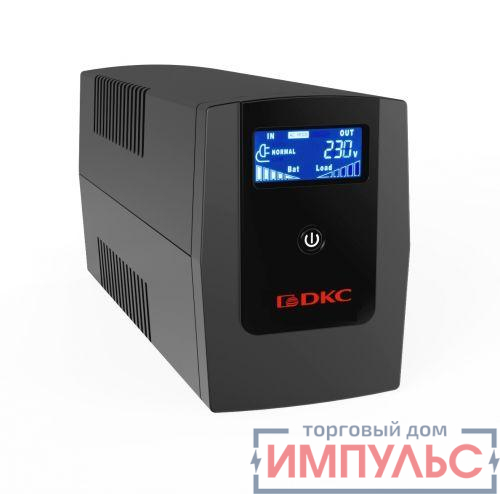 Источник бесперебойного питания ИБП Info LCD 1200В.А IEC C13 (4) USB + RJ45 DKC INFOLCD1200I