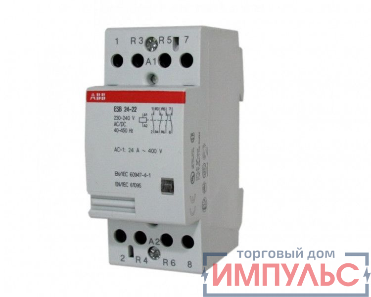 ESB24-22  24 A Модульный контактор 220В АС/DC GHE3291302R0006