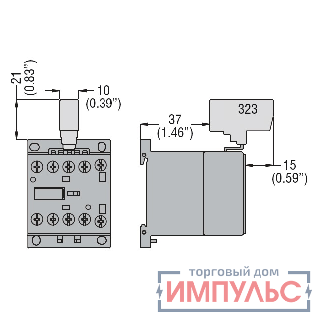 Перемычка OptiStart K-MX-323 на 2 полюса для мини-контакторов M КЭАЗ 335878