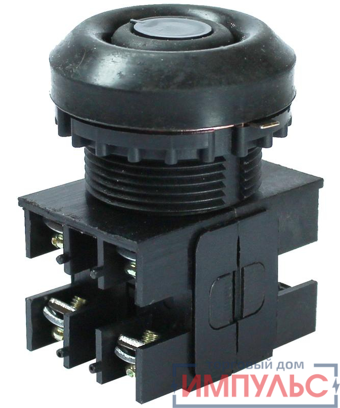 Выключатель кнопочный ВК30-10-22110-54 У2 2з+2р цилиндр 10А 660В IP54 черн. Электротехник ET052784