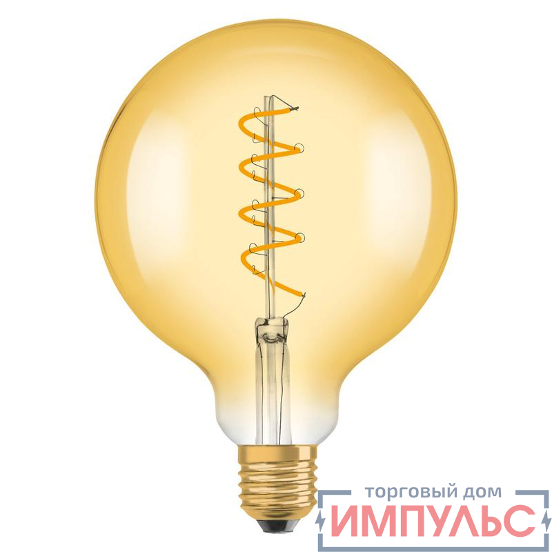 Лампа светодиодная филаментная 1906LED GLOBE 5W/820 SFIL 4X1 E27 230В OSRAM 4058075092136