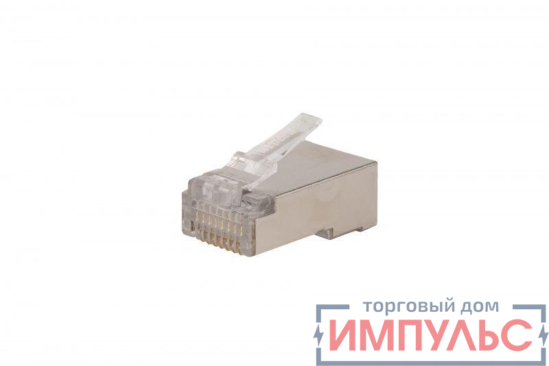 Разъем легкой оконцовки RJ45 (8P8C) под витую пару кат.5E экранир. 50 µ"/ 50микродюйм PLEZ-8P8C-U-C5-SH-100 универс. (для ож и мж кабеля) (уп.100шт) Hyperline 403342