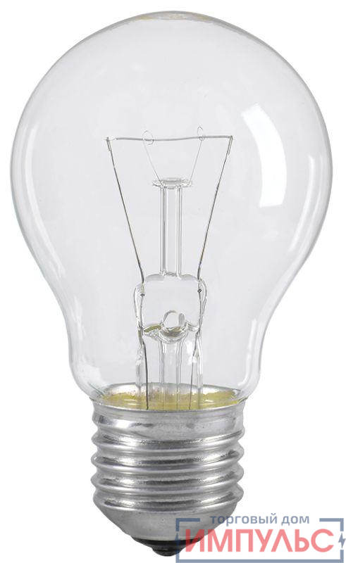 Лампа накаливания A55 60Вт E27 220-230В прозр. IEK LN-A55-60-E27-CL