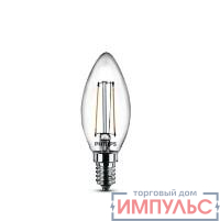 Лампа светодиодная LEDClassic 4-40Вт B35 E14 830 CL ND PHILIPS 929001975513