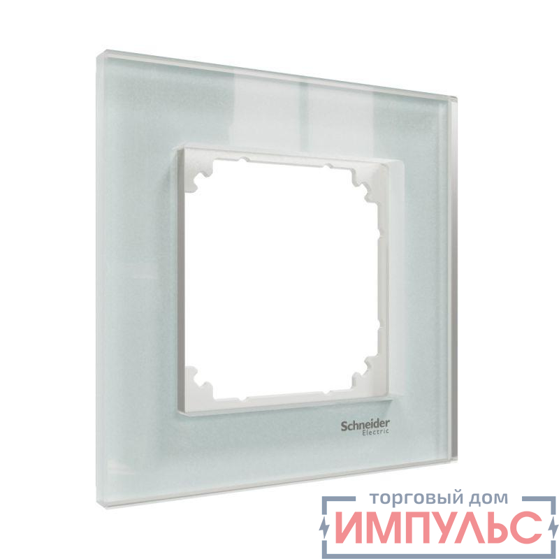 Рамка 1-м MERTEN M-Elegance стеклянная бел. кристалл SM SchE MTN4010-3220