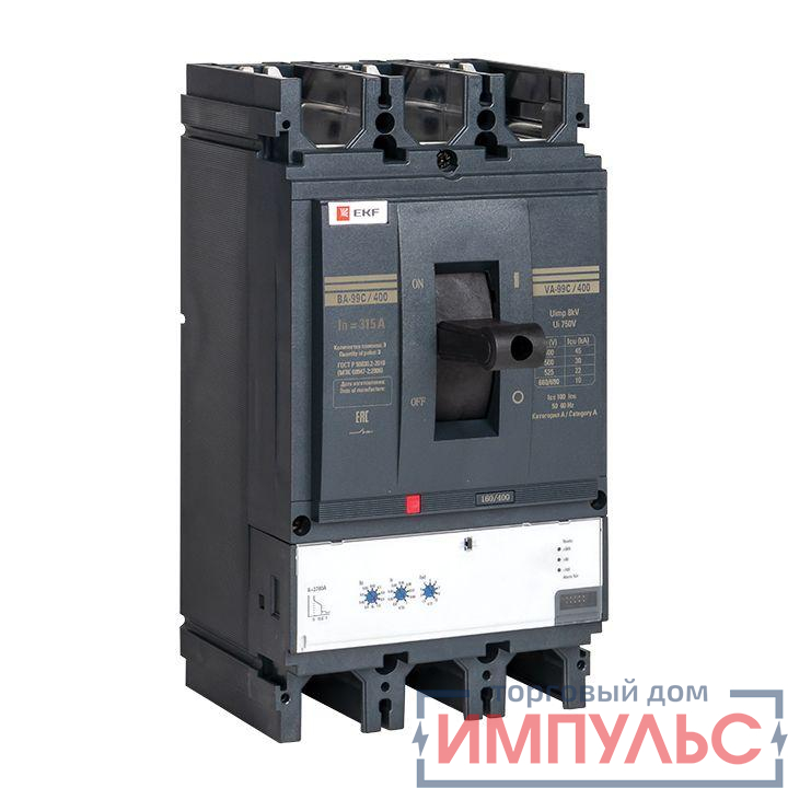 Выключатель автоматический 3п 400/315А 45кА ВА-99C Compact NS PROxima EKF mccb99C-400-315