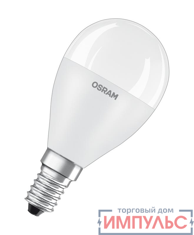 Лампа светодиодная LED Star P 7.5Вт (замена 60Вт) прозр. 2700К тепл. бел. E14 806лм угол пучка 200град. 220-240В OSRAM 4058075428522